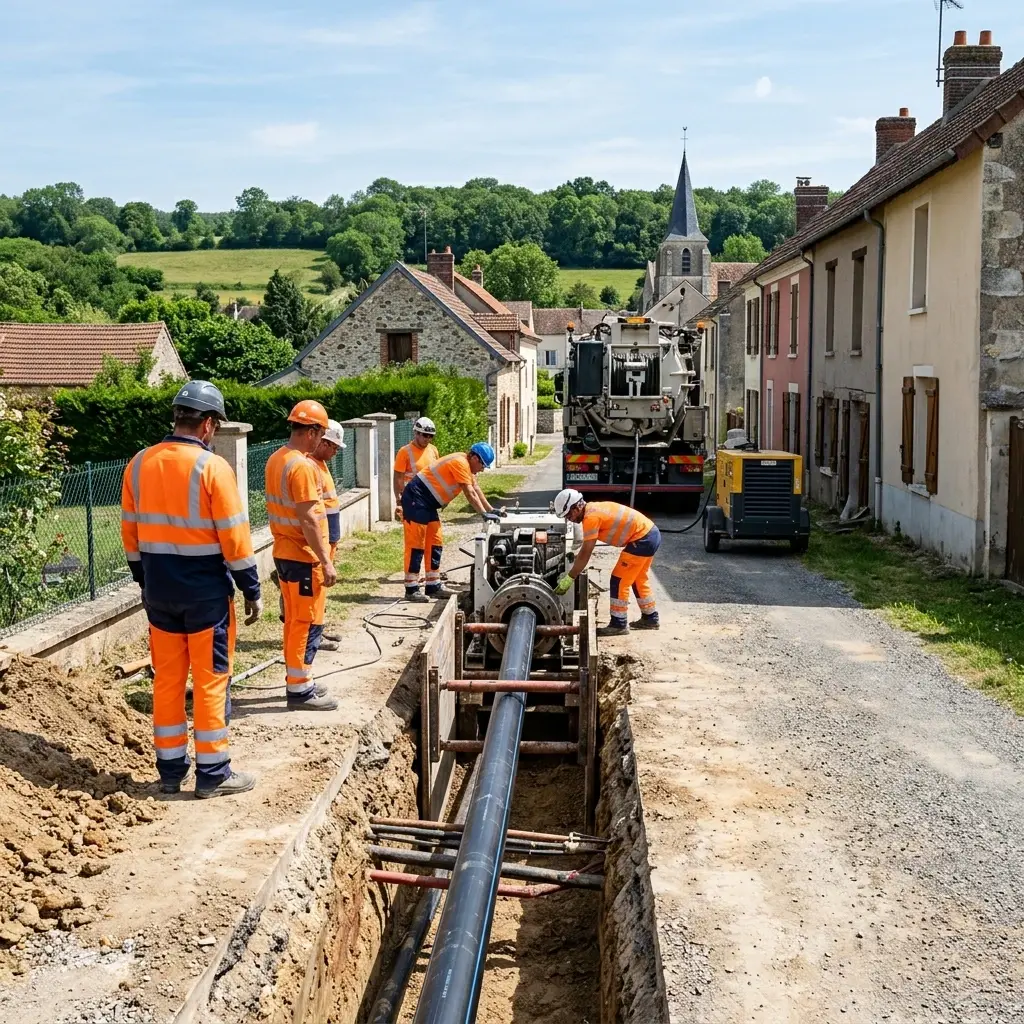 Raccordement au tout à l'égout Chauffry (77169)