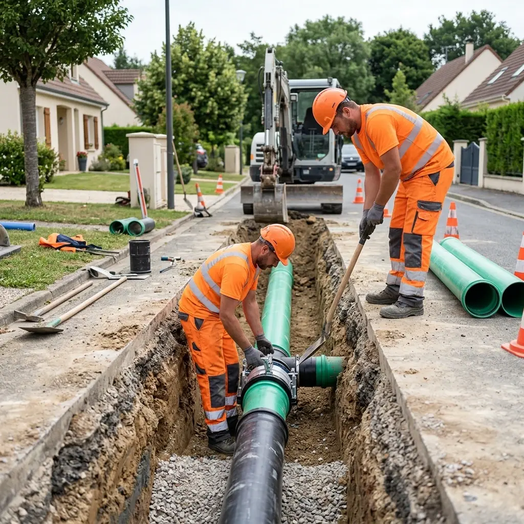 Raccordement au tout à l'égout Servon (77170)