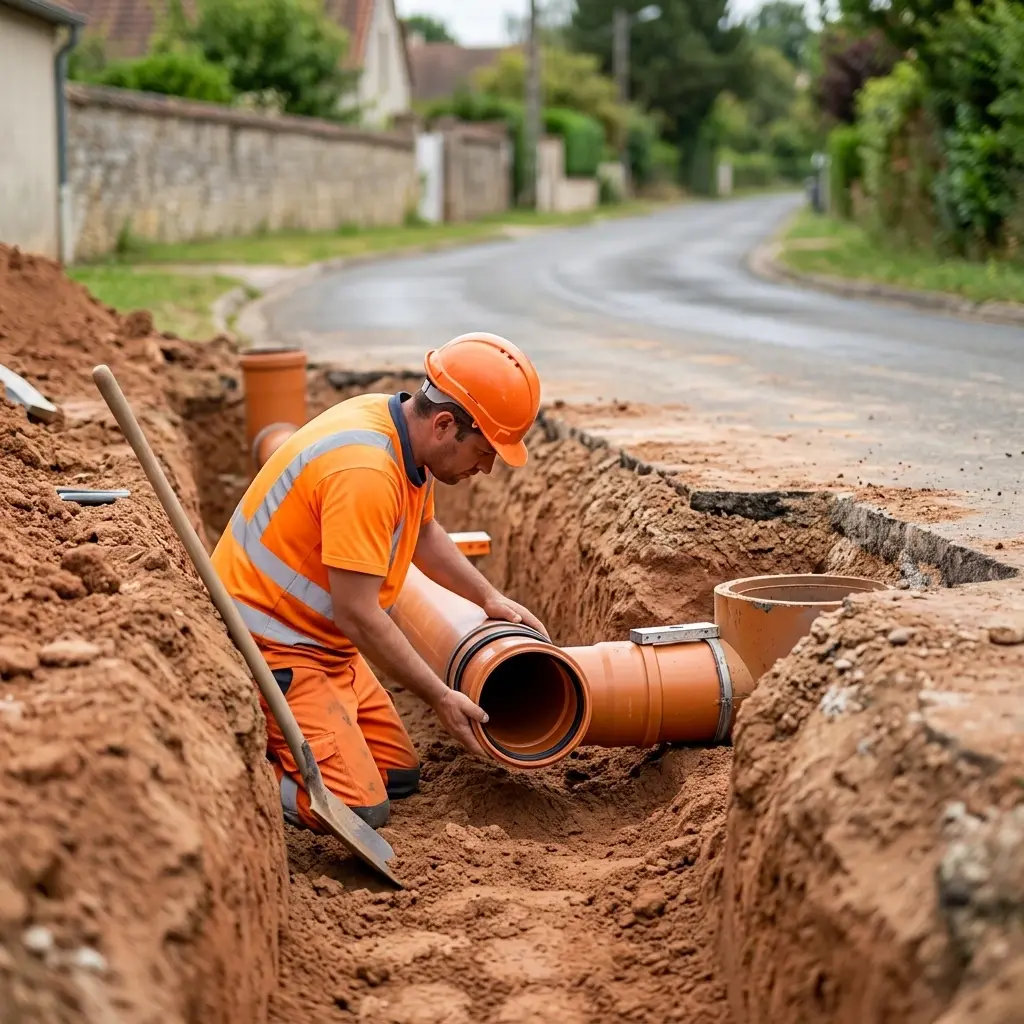Raccordement au tout à l'égout Léchelle (77171)