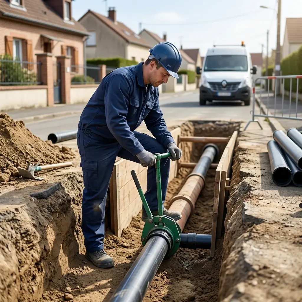 Raccordement au tout à l'égout Melz-sur-Seine (77171)