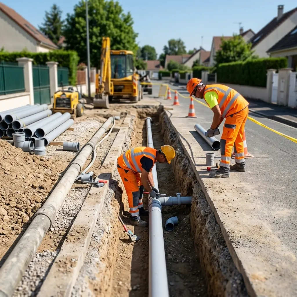 Raccordement au tout à l'égout Brou-sur-Chantereine (77177)