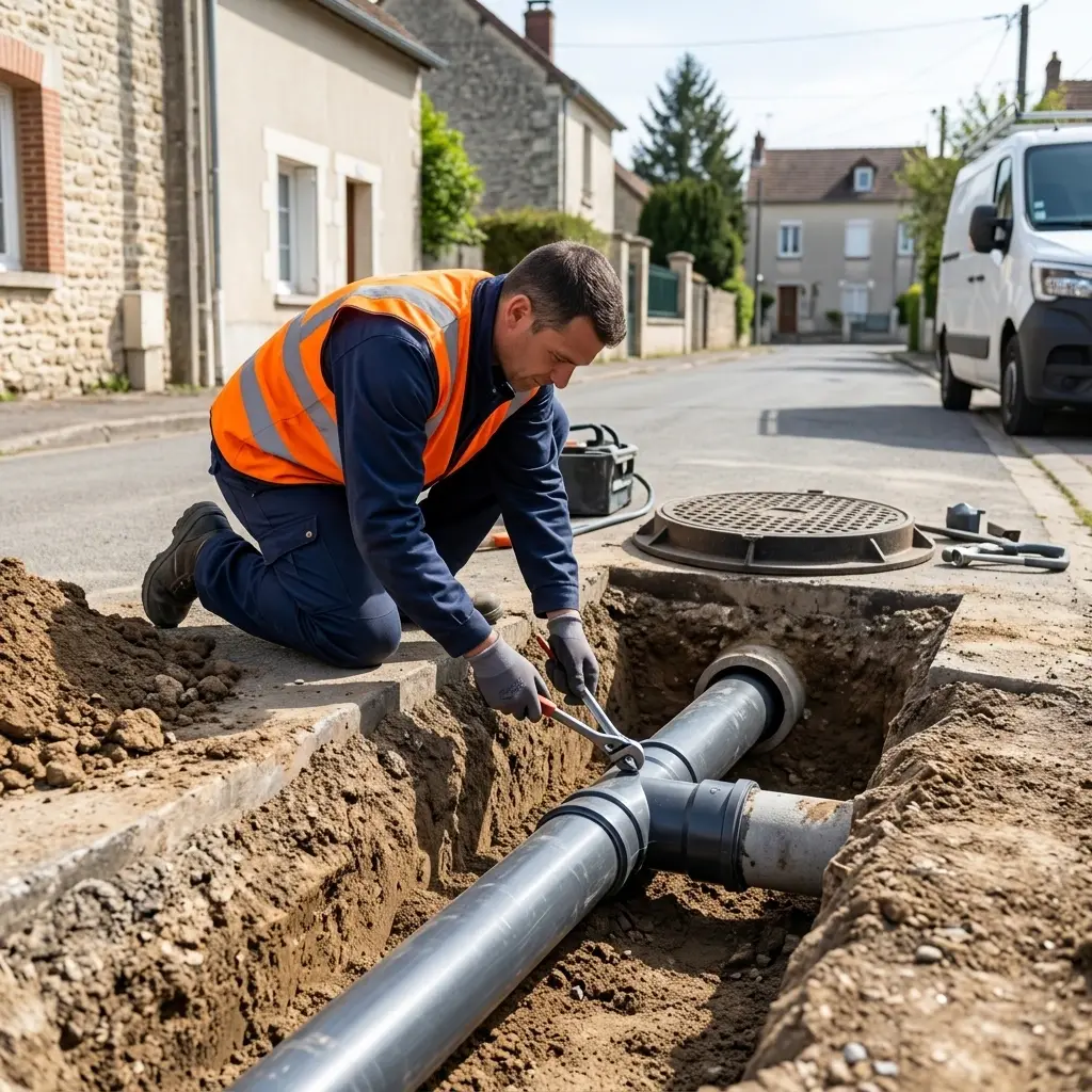 Raccordement au tout à l'égout Samoreau (77210)