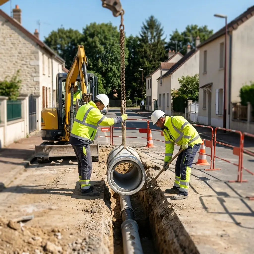 Raccordement au tout à l'égout Presles-en-Brie (77220)