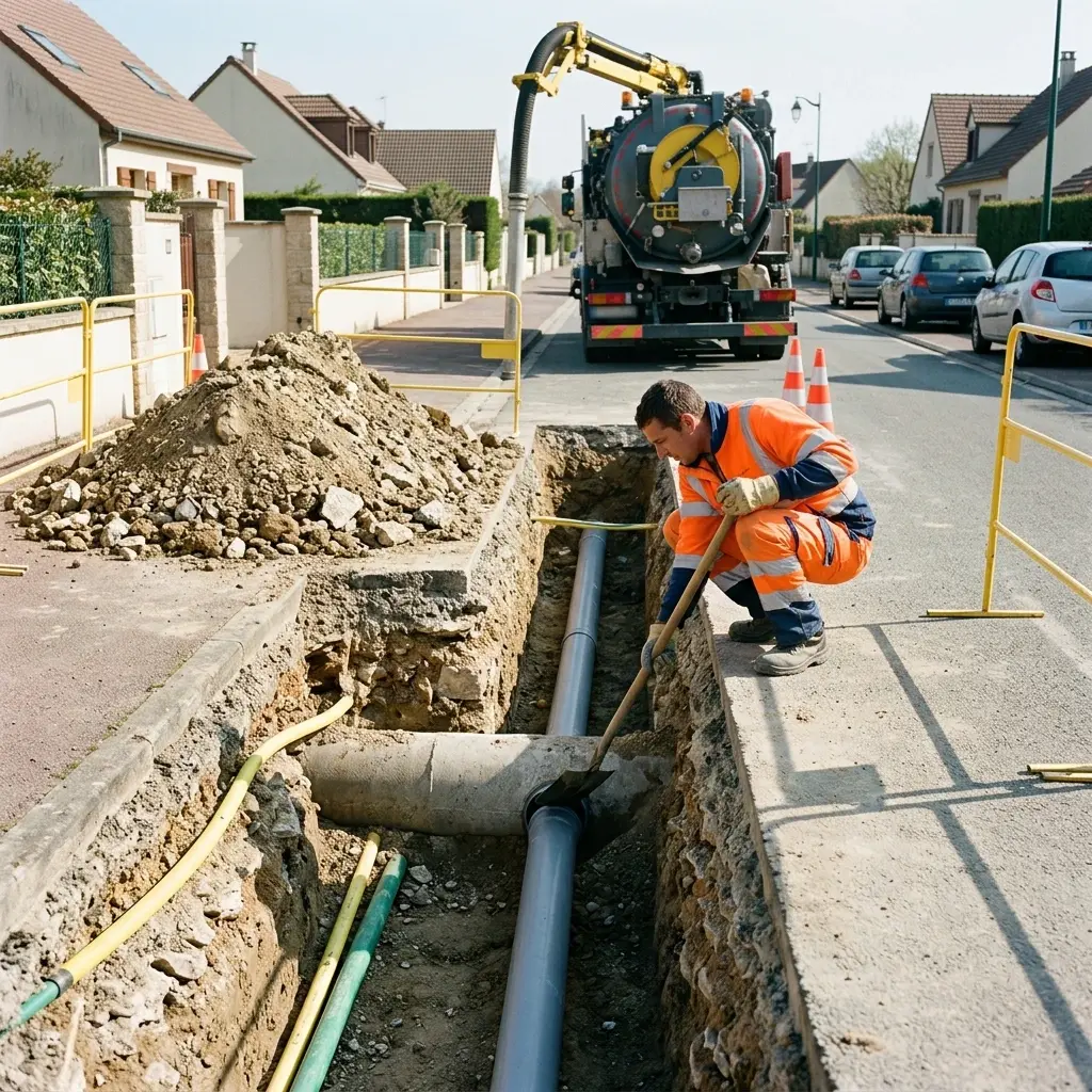 Raccordement au tout à l'égout Tournan-en-Brie (77220)