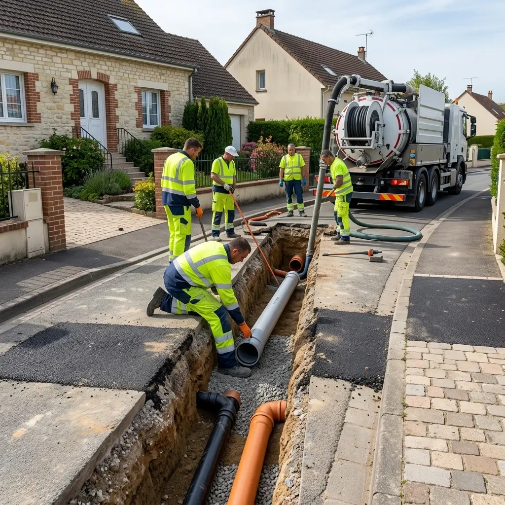 Raccordement au tout à l'égout Dammartin-en-Goële (77230)