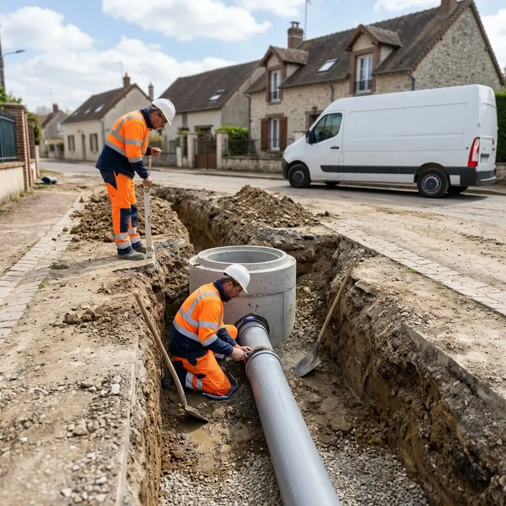 Raccordement au tout à l'égout Juilly (77230)
