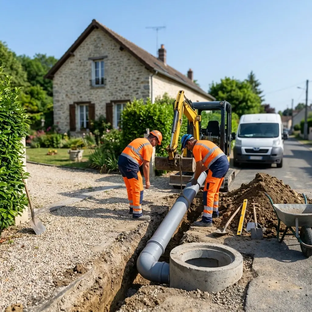 Raccordement au tout à l'égout Longperrier (77230)