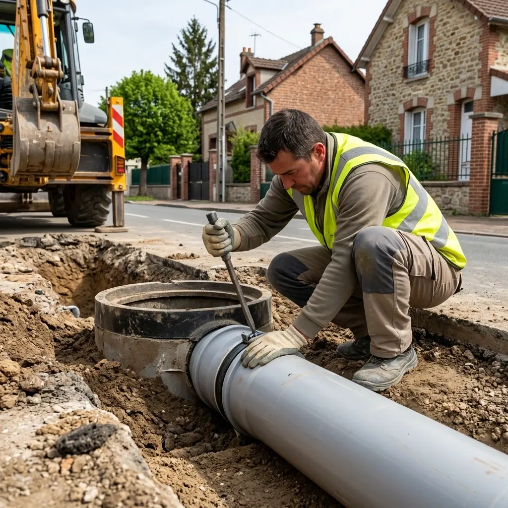 Raccordement au tout à l'égout Saint-Mard (77230)