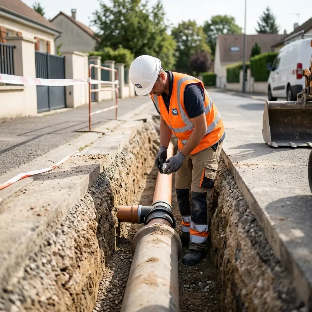 Raccordement au tout à l'égout Vert-Saint-Denis (77240)