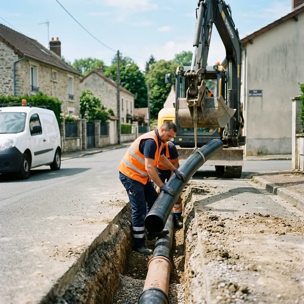 Raccordement au tout à l'égout Villecerf (77250)