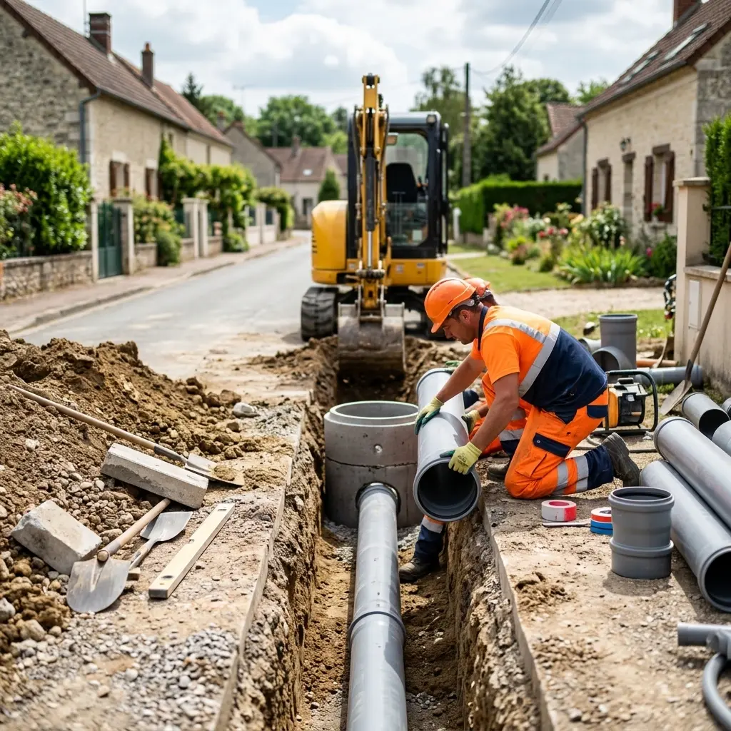 Raccordement au tout à l'égout Chamigny (77260)