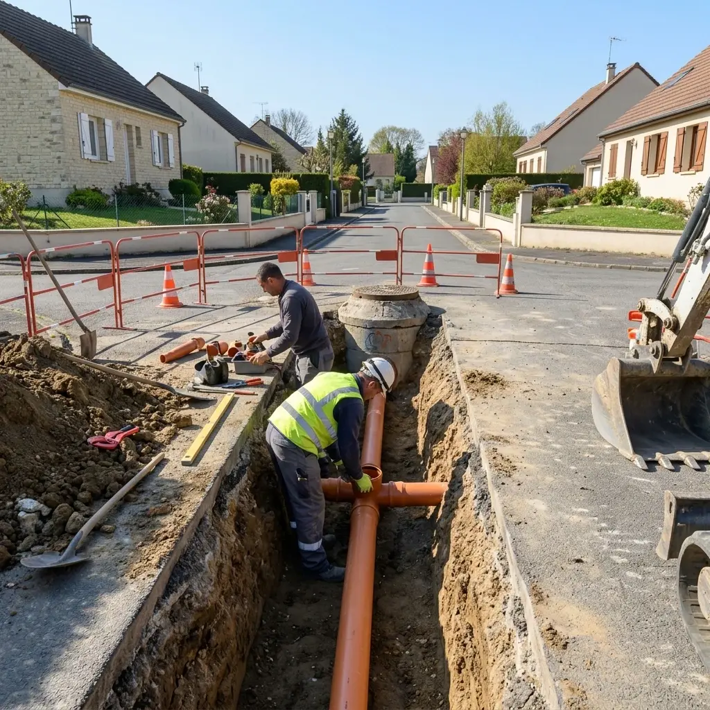 Raccordement au tout à l'égout Sammeron (77260)