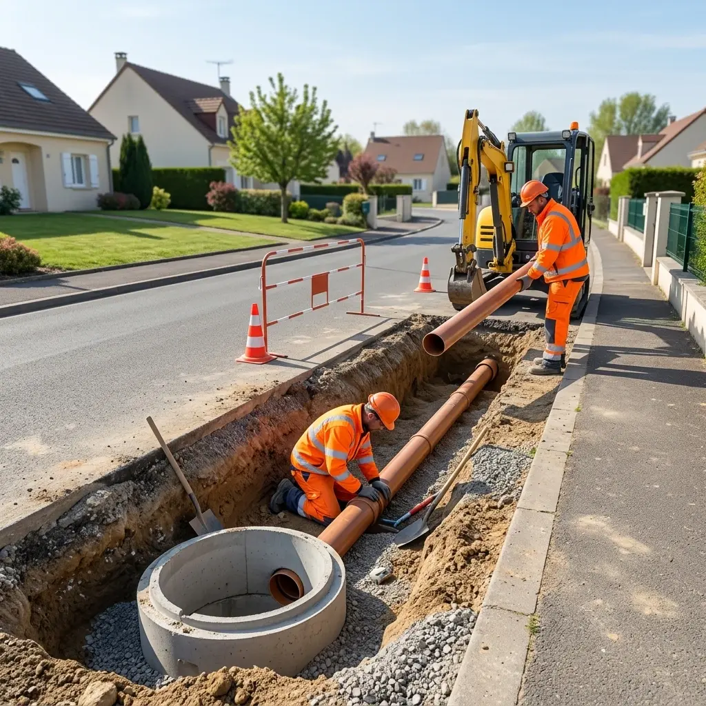 Raccordement au tout à l'égout Pringy (77310)