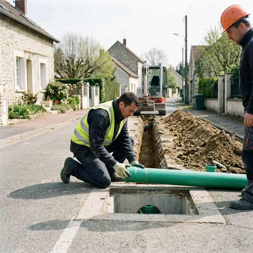 Raccordement au tout à l'égout Cerneux (77320)