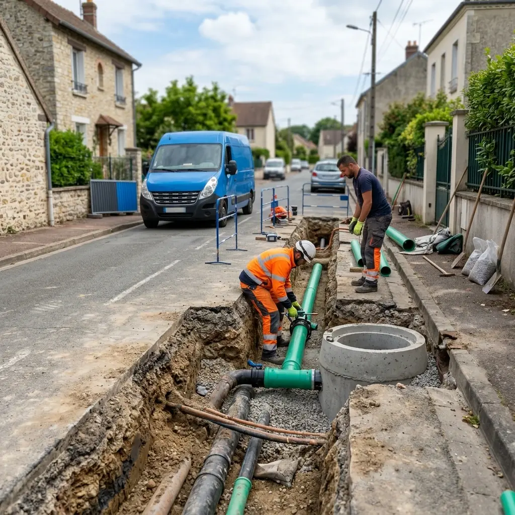 Raccordement au tout à l'égout Chevru (77320)