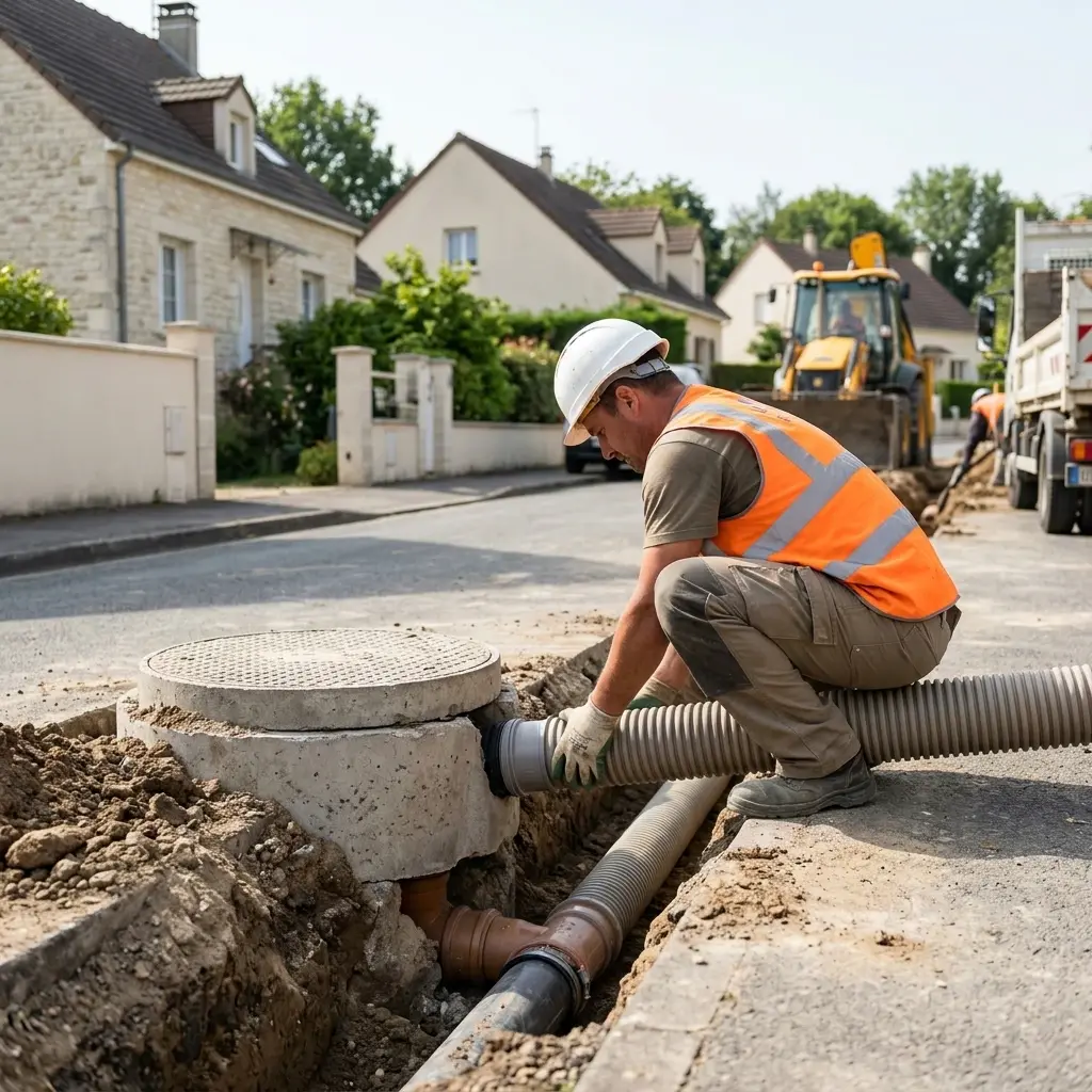 Raccordement au tout à l'égout Saint-Mars-Vieux-Maisons (77320)