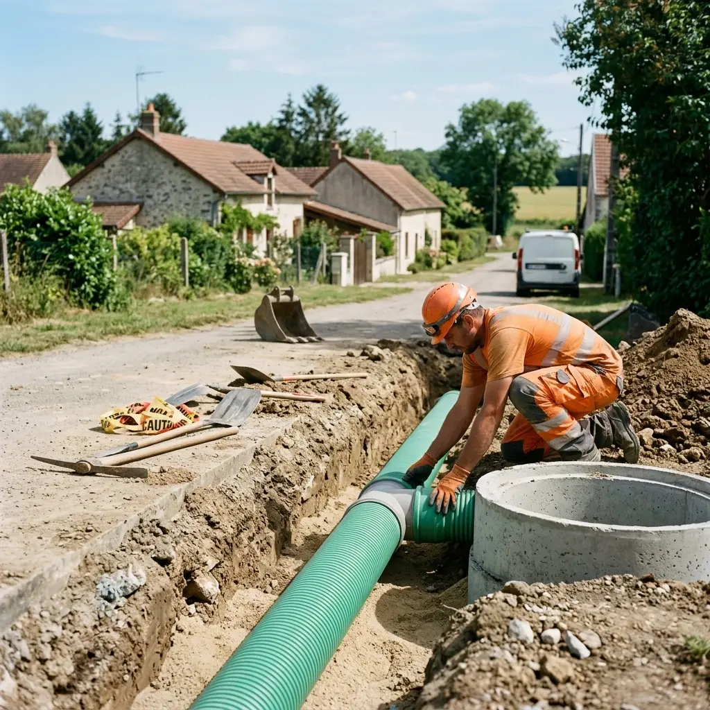Raccordement au tout à l'égout Saint-Rémy-de-la-Vanne (77320)