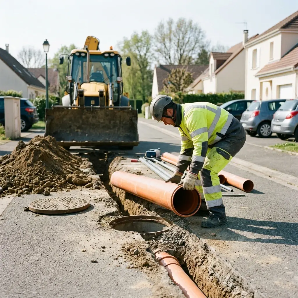 Raccordement au tout à l'égout Le Mée-sur-Seine (77350)