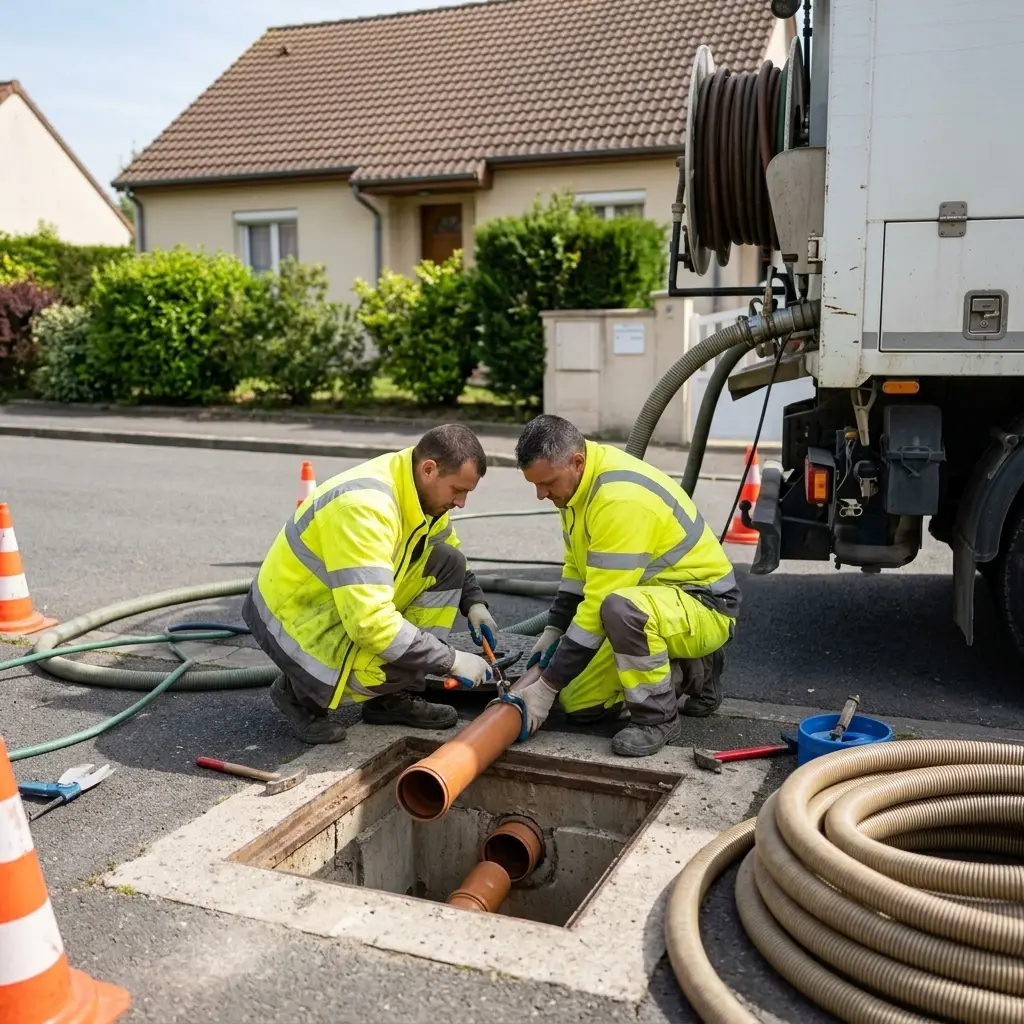 Raccordement au tout à l'égout Vanvillé (77370)