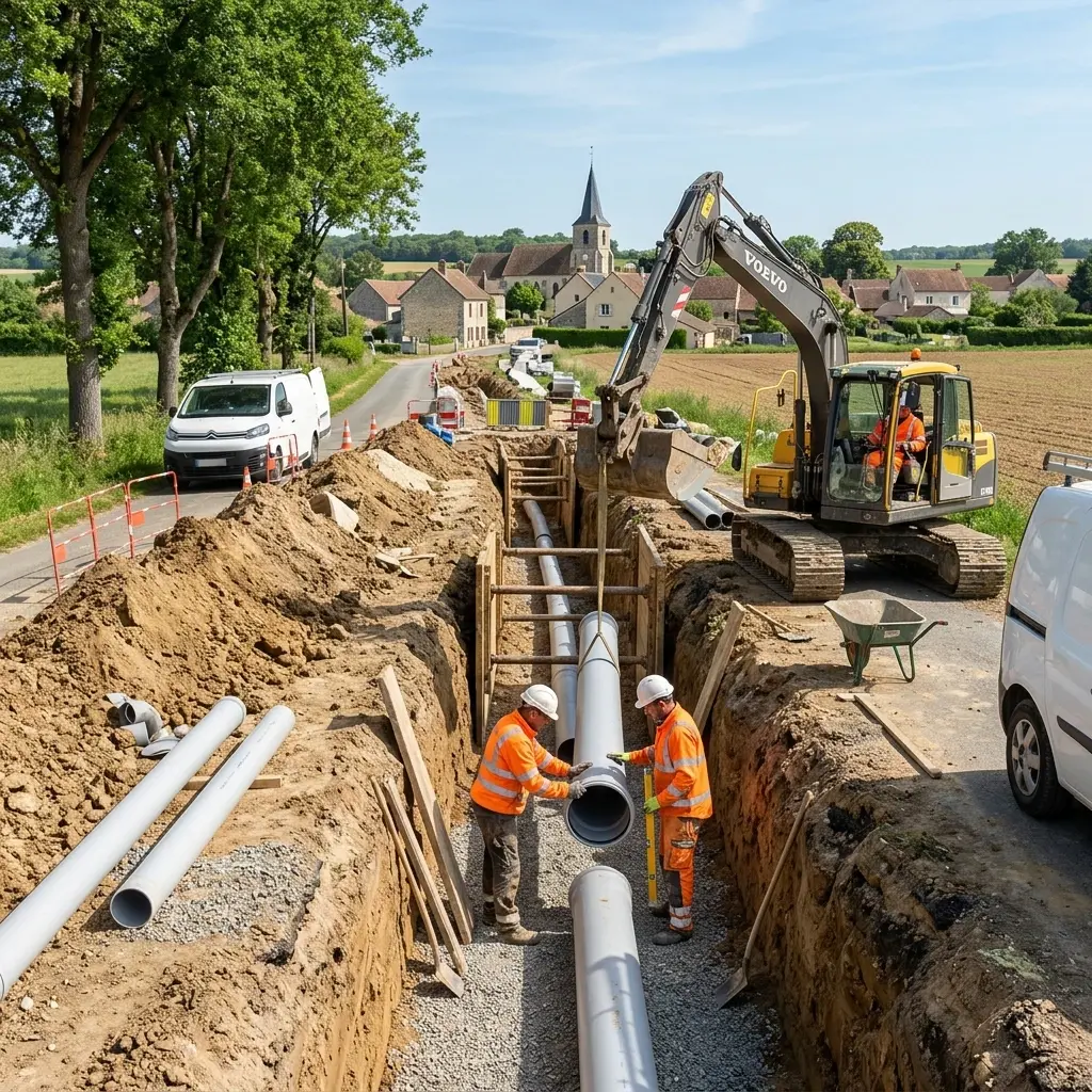 Raccordement au tout à l'égout Argentières (77390)