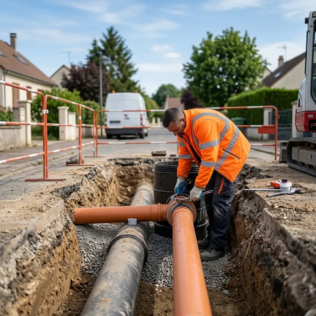 Raccordement au tout à l'égout Beauvoir (77390)
