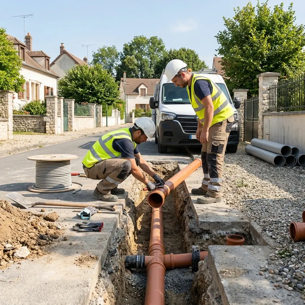 Raccordement au tout à l'égout Carnetin (77400)