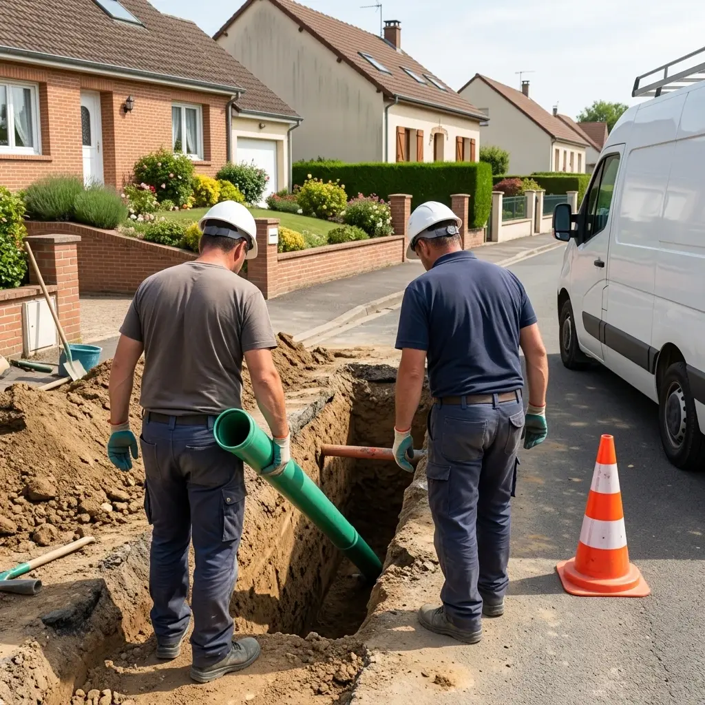 Raccordement au tout à l'égout Dampmart (77400)