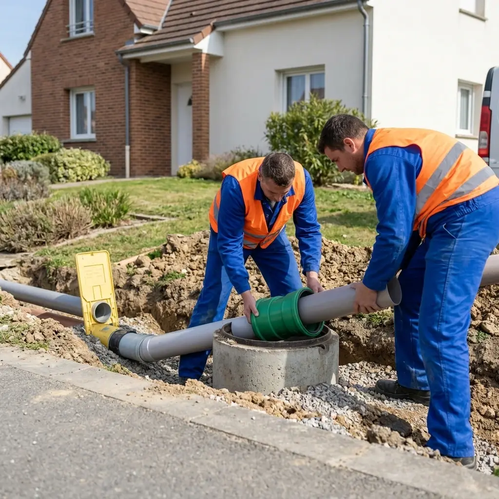 Raccordement au tout à l'égout Gouvernes (77400)