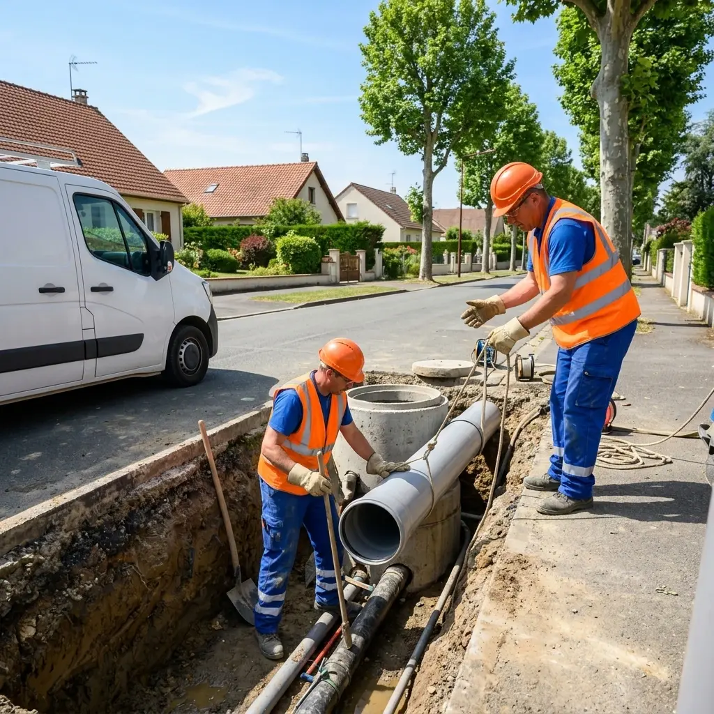 Raccordement au tout à l'égout Pomponne (77400)