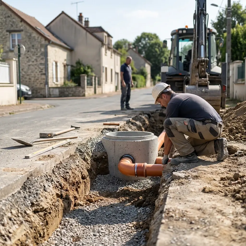 Raccordement au tout à l'égout Charny (77410)