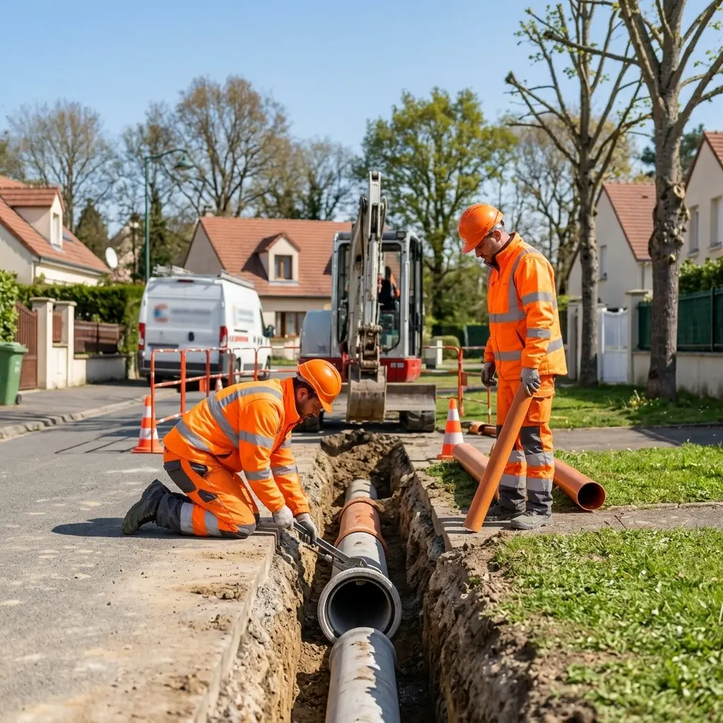 Raccordement au tout à l'égout Claye-Souilly (77410)