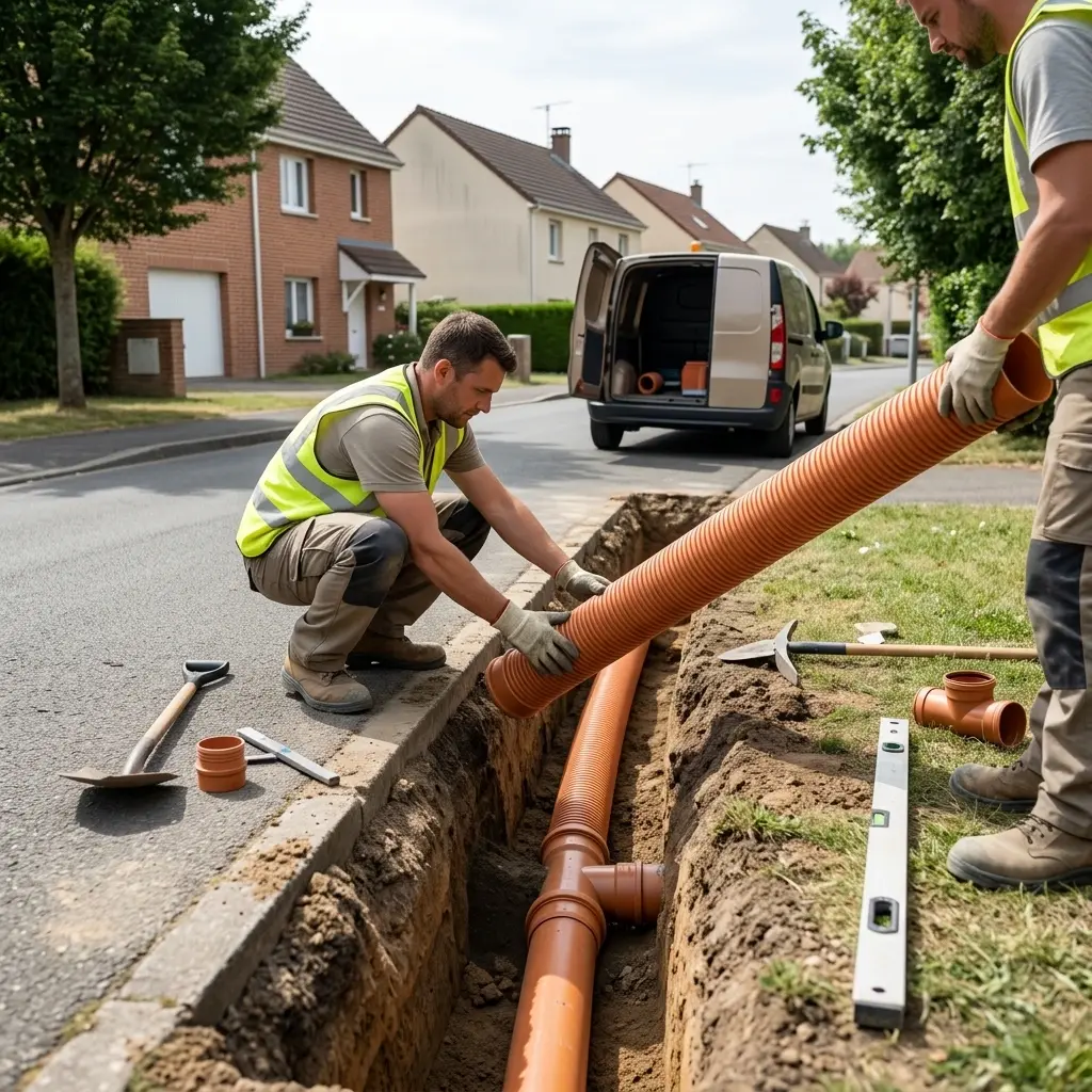 Raccordement au tout à l'égout Armentières-en-Brie (77440)