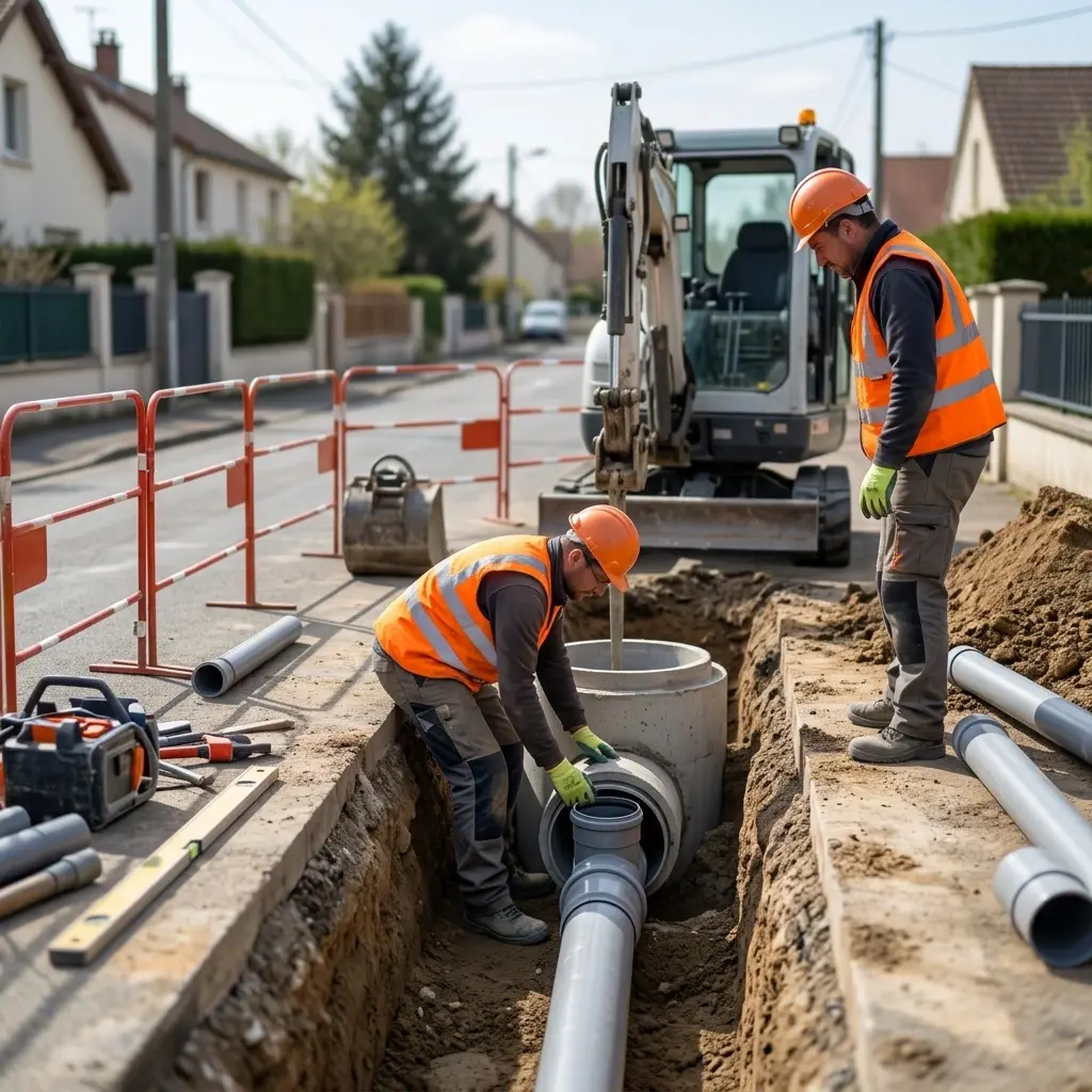 Raccordement au tout à l'égout Dhuisy (77440)