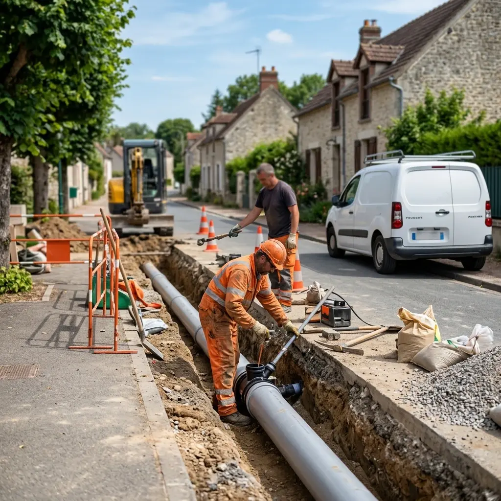 Raccordement au tout à l'égout Trocy-en-Multien (77440)
