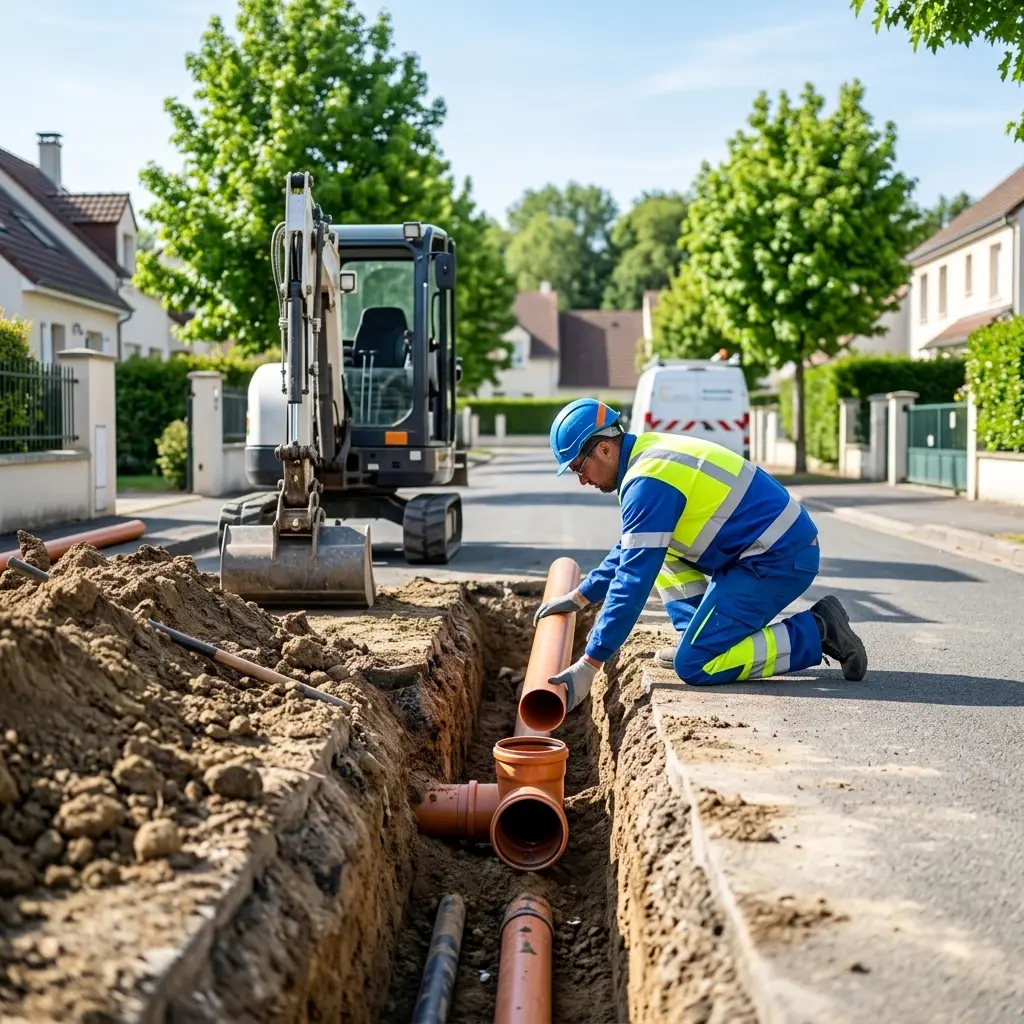 Raccordement au tout à l'égout Esbly (77450)