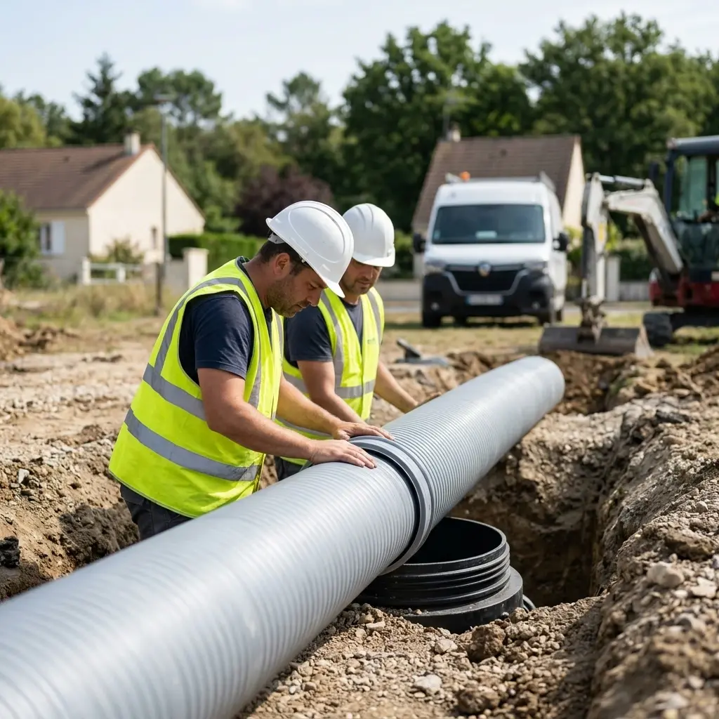 Raccordement au tout à l'égout Vignely (77450)