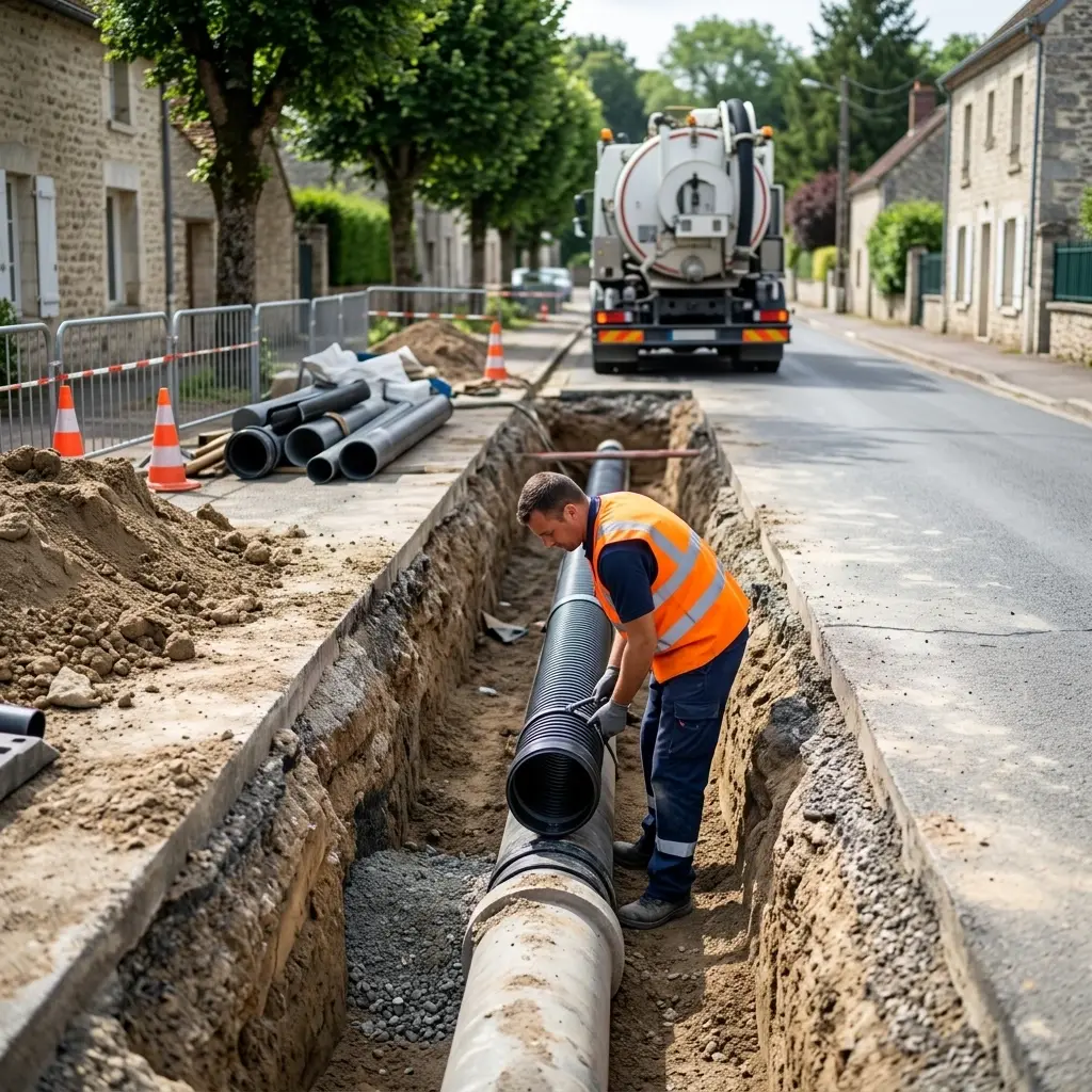 Raccordement au tout à l'égout Souppes-sur-Loing (77460)