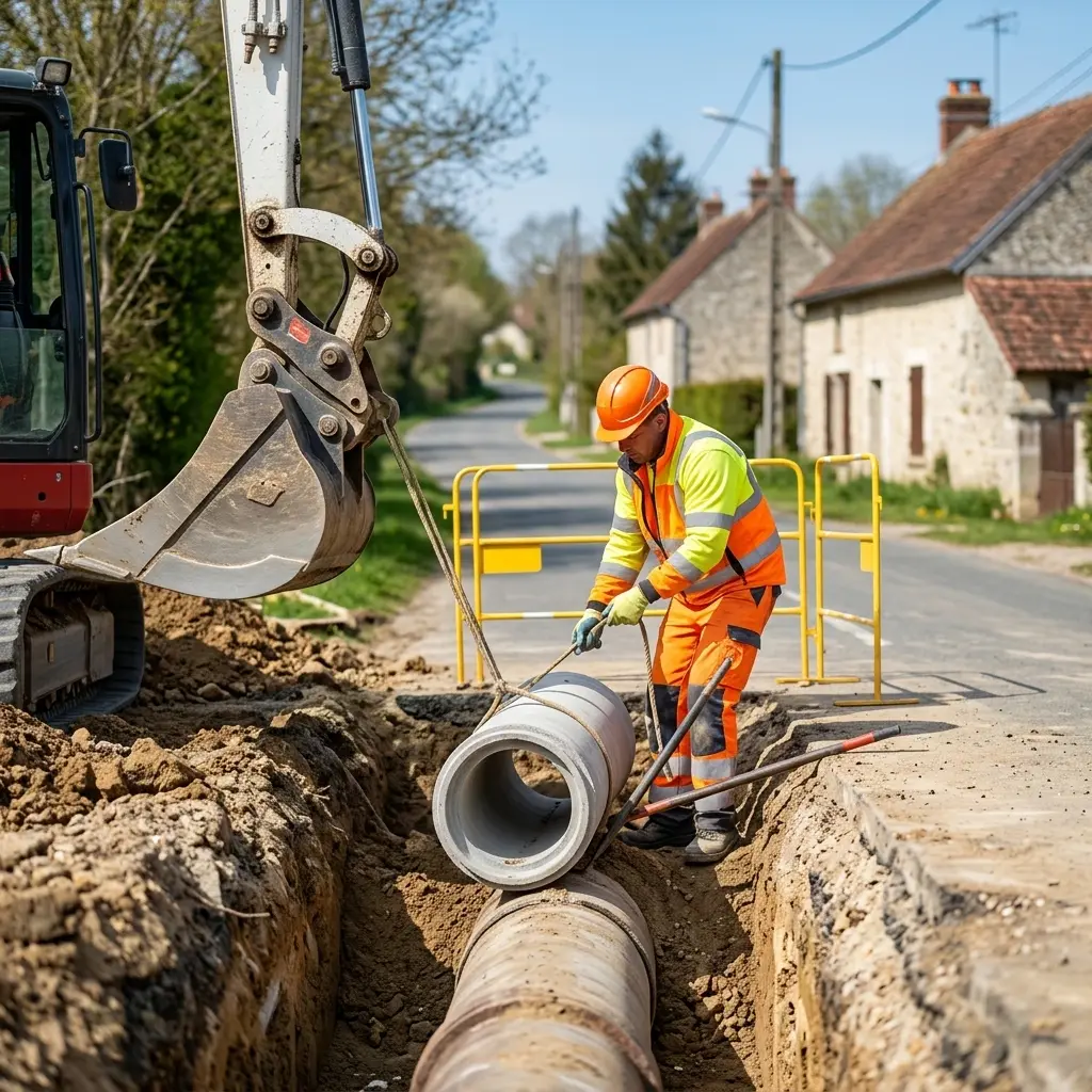 Raccordement au tout à l'égout Boutigny (77470)