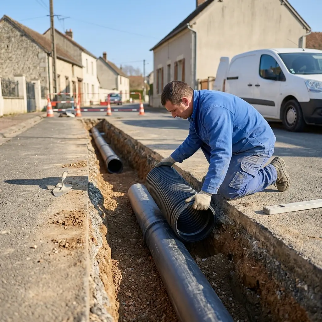 Raccordement au tout à l'égout Bray-sur-Seine (77480)
