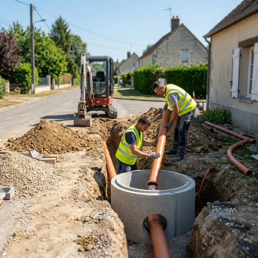 Raccordement au tout à l'égout Bellot (77510)