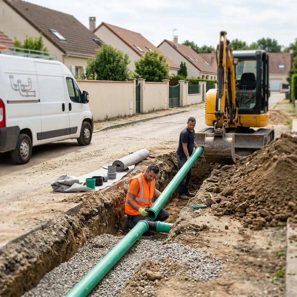 Raccordement au tout à l'égout Doue (77510)