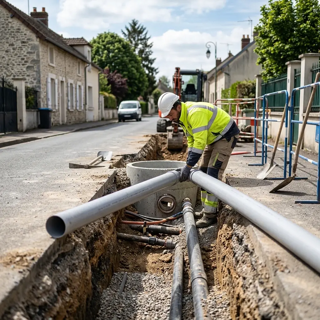 Raccordement au tout à l'égout Rebais (77510)