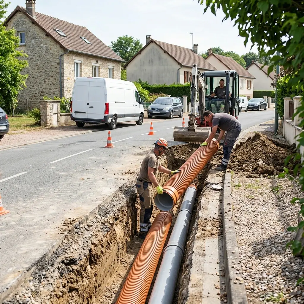 Raccordement au tout à l'égout Celle-sur-Morin (77515)