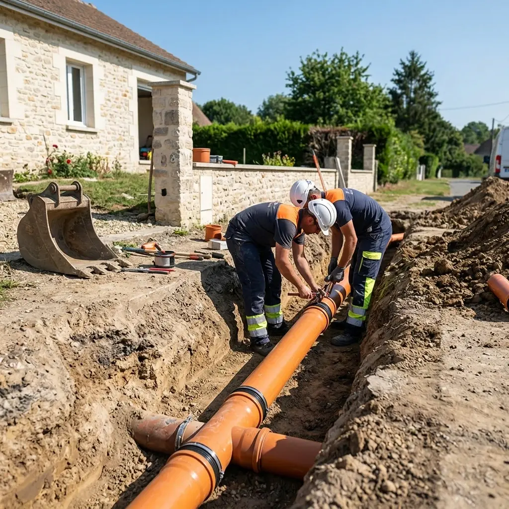Raccordement au tout à l'égout Pommeuse (77515)