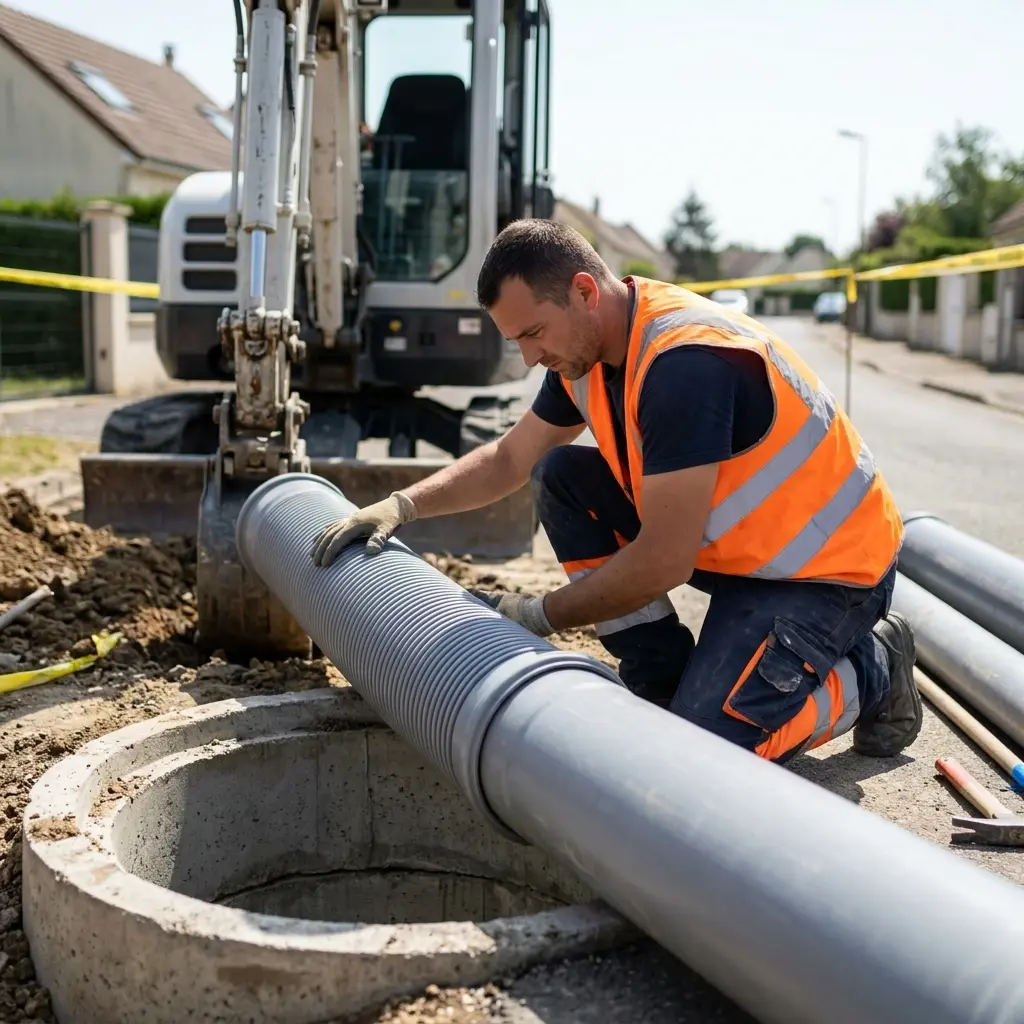 Raccordement au tout à l'égout Thénisy (77520)