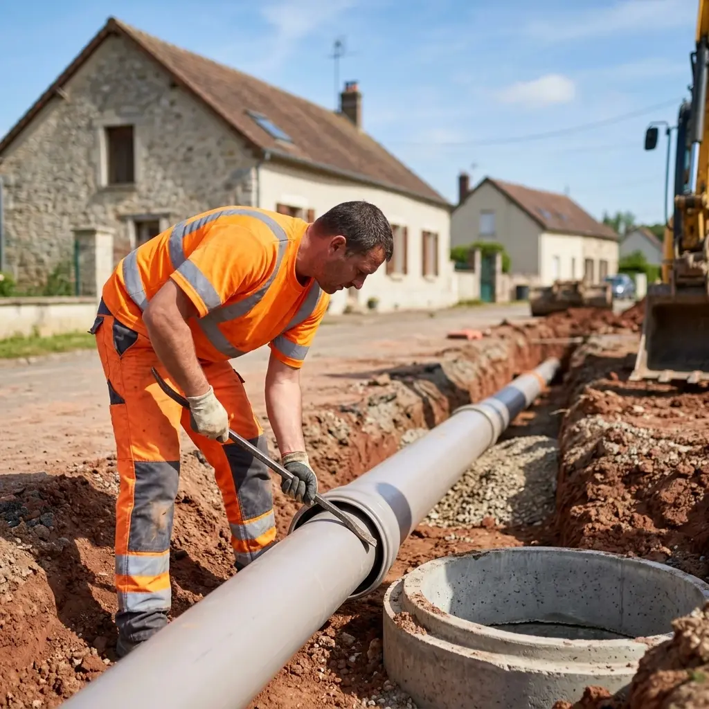 Raccordement au tout à l'égout Vimpelles (77520)