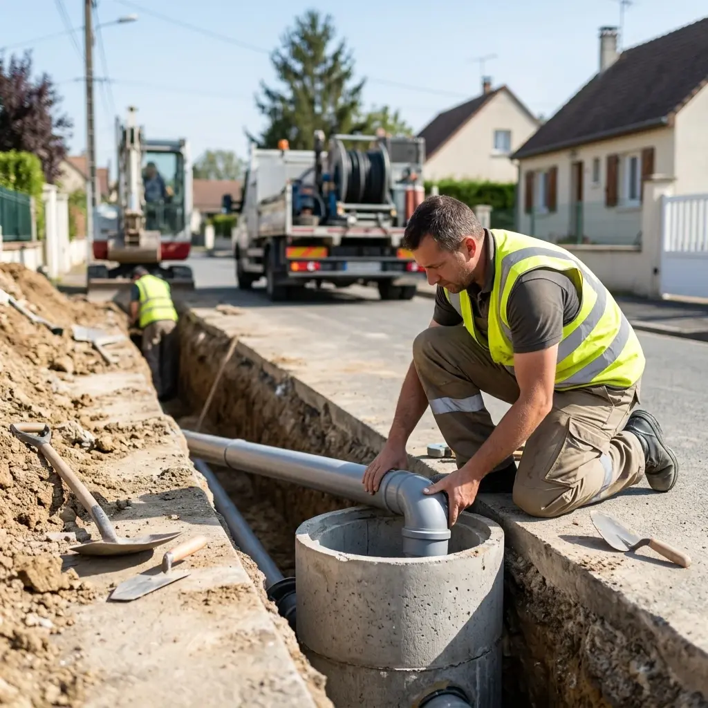 Raccordement au tout à l'égout Courpalay (77540)