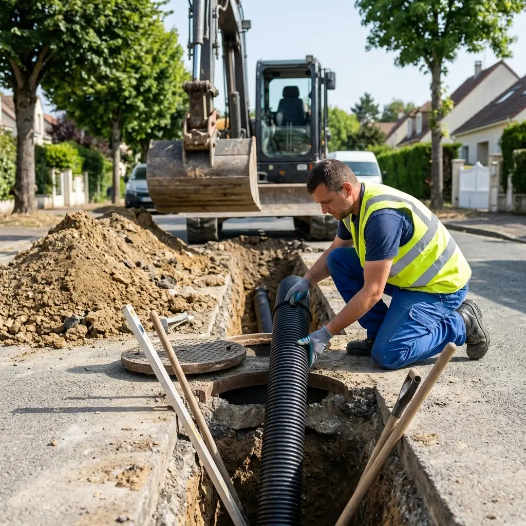 Raccordement au tout à l'égout Moissy-Cramayel (77550)