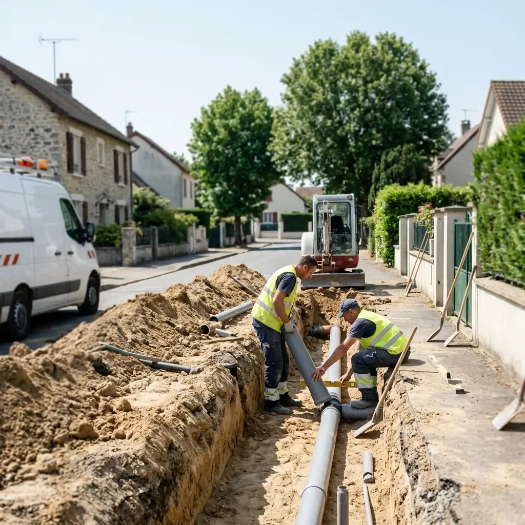 Raccordement au tout à l'égout Augers-en-Brie (77560)