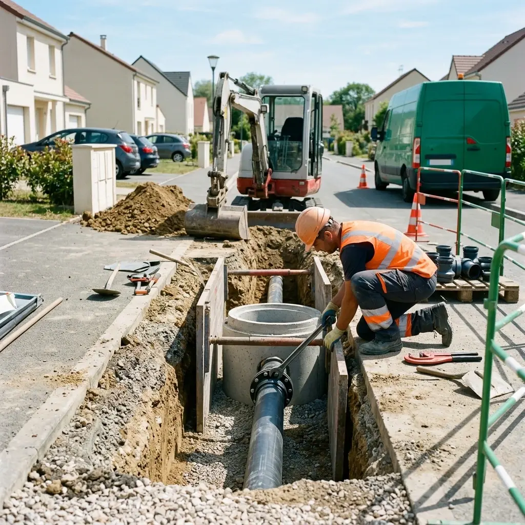 Raccordement au tout à l'égout Champcenest (77560)